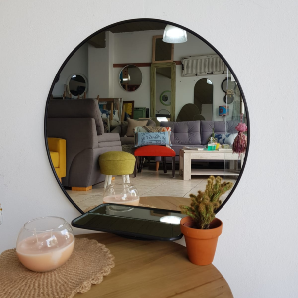Circular con repisa de espejo · Ø50 cm